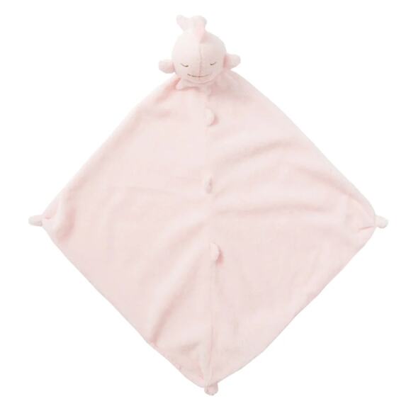 Angel Dear Baby Pink Whale Lovie Security Blankie Blanket - Picture 1 of 4